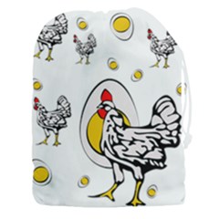 Roseanne Chicken Drawstring Pouch (3xl) by EvgeniaEsenina