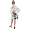 Roseanne Chicken, Retro Chickens Kids  One Piece Chiffon Dress View2