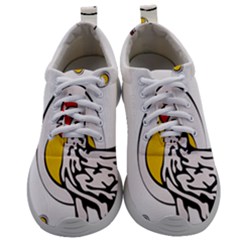 Roseanne Chicken, Retro Chickens Mens Athletic Shoes by EvgeniaEsenina