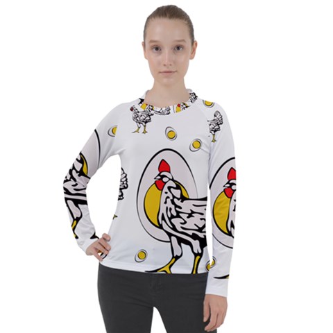 Roseanne Chicken Women s Pique Long Sleeve Tee by EvgeniaEsenina