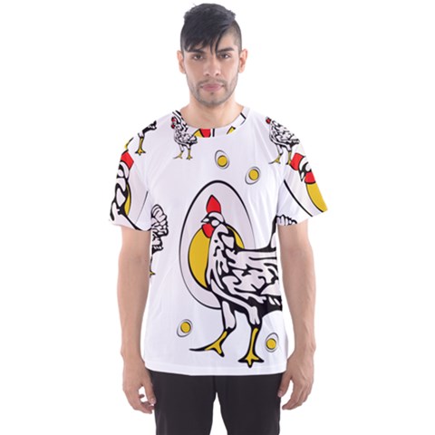 Roseanne Chicken, Retro Chickens Men s Sport Mesh Tee by EvgeniaEsenina