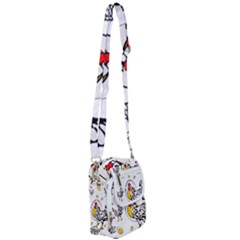 Roseanne Chicken, Retro Chickens Shoulder Strap Belt Bag