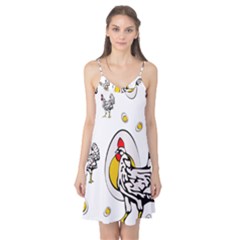 Roseanne Chicken, Retro Chickens Camis Nightgown