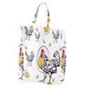 Roseanne Chicken, Retro Chickens Giant Grocery Tote View1