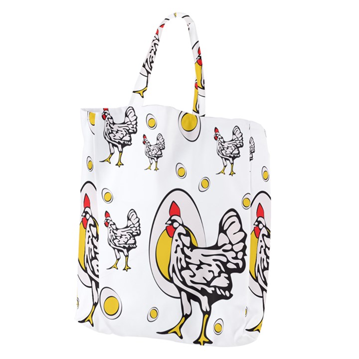 Roseanne Chicken, Retro Chickens Giant Grocery Tote