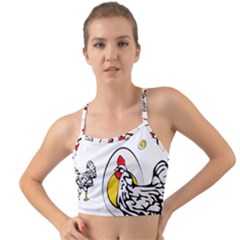 Roseanne Chicken, Retro Chickens Mini Tank Bikini Top by EvgeniaEsenina