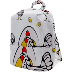 Roseanne Chicken, Retro Chickens Zip Up Backpack