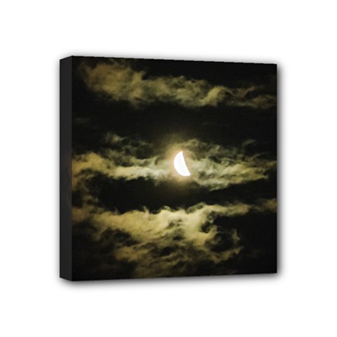 Moonscape Night Scene Mini Canvas 4  X 4  (stretched) by dflcprintsclothing