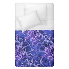 Vibrant Blue Flowers Pattern Motif Duvet Cover (single Size)