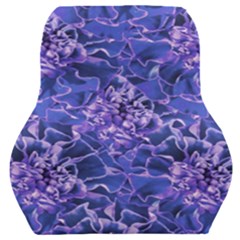 Vibrant Blue Flowers Pattern Motif Car Seat Back Cushion  by dflcprintsclothing