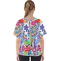 Mountain Abstract V-Neck Dolman Drape Top View2