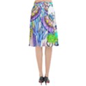 Mountain Abstract Flared Midi Skirt View2