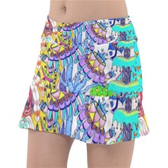 Mountain Abstract Tennis Skorts by okhismakingart