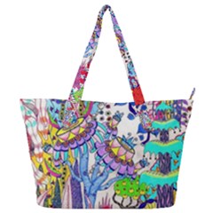 Mountain Abstract Full Print Shoulder Bag by okhismakingart