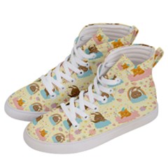 I Am Sleepy Women s Hi-top Skate Sneakers by designsbymallika