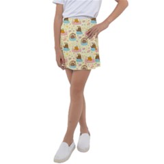 I Am Sleepy Kids  Tennis Skirt by designsbymallika