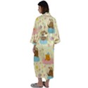 I Am Sleepy Maxi Satin Kimono View2