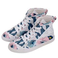 Patchwork  Women s Hi-top Skate Sneakers by designsbymallika