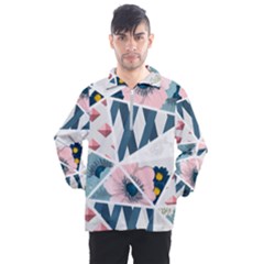 Patchwork  Men s Half Zip Pullover by designsbymallika