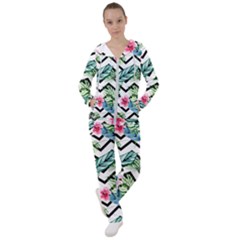 Tropical Zig Zag Pattern Women s Tracksuit by designsbymallika