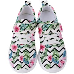 Tropical Zig Zag Pattern Women s Velcro Strap Shoes by designsbymallika