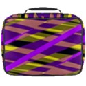 Abstract geometric blocks, yellow, orange, purple triangles, modern design Full Print Lunch Bag View2