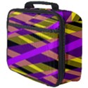 Abstract geometric blocks, yellow, orange, purple triangles, modern design Full Print Lunch Bag View4