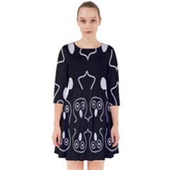 Ookpiks Ghosts Smock Dress