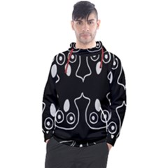 Ookpiks Ghosts Men s Pullover Hoodie