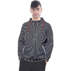 Abstract Metallic Spirals, Silver Color, Dark Grey, Graphite Colour Men s Pullover Hoodie by Casemiro