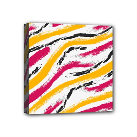 Painted Shades Mini Canvas 4  X 4  (stretched) by designsbymallika