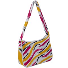 Painted Shades Zip Up Shoulder Bag