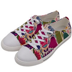 Spring Pattern Women s Low Top Canvas Sneakers by designsbymallika