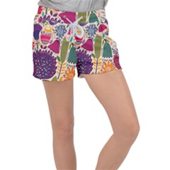 Spring Pattern Velour Lounge Shorts