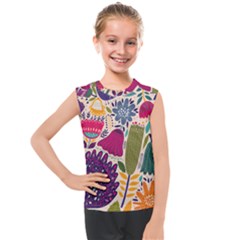 Spring Pattern Kids  Mesh Tank Top