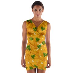 When Cheese Is Love Wrap Front Bodycon Dress by designsbymallika