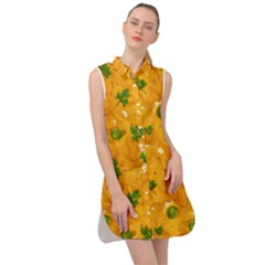 When Cheese Is Love Sleeveless Shirt Dress by designsbymallika