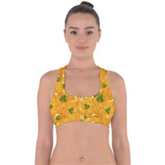 When Cheese Is Love Cross Back Hipster Bikini Top  by designsbymallika