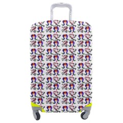 60s Ombre Hair Girl White Luggage Cover (medium) by snowwhitegirl