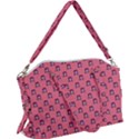 60s Ombre Hair Girl Pink Canvas Crossbody Bag View1