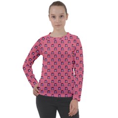 60s Ombre Hair Girl Pink Women s Long Sleeve Raglan Tee