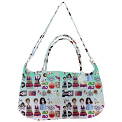 Kawaii Collage Green Ombre Removal Strap Handbag