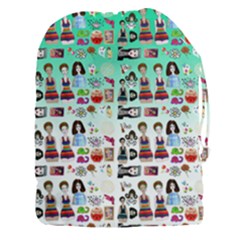 Kawaii Collage Green Ombre Drawstring Pouch (3xl) by snowwhitegirl