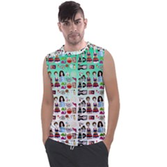 Kawaii Collage Green Ombre Men s Regular Tank Top