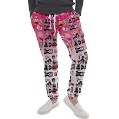 Kawaii Collage Pink Ombre Men s Jogger Sweatpants by snowwhitegirl