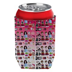 Kawaii Collage Pink Ombre Can Holder by snowwhitegirl