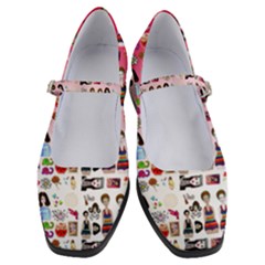 Kawaii Collage Pink Ombre Women s Mary Jane Shoes