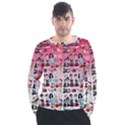 Kawaii Collage Pink Ombre Men s Long Sleeve Raglan Tee View1