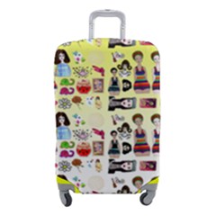 Kawaii Collage Yellow  Ombre Luggage Cover (small) by snowwhitegirl