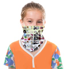 Kawaii Collage Yellow  Ombre Face Covering Bandana (kids)